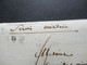 Frankreich 1806 Departement Conquis 91 Ostende Handschriftlich Service Militaire / Armée  Brief Doppelt Verwendet! - 1792-1815: Veroverde Departementen