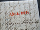 Frankreich 1829 Transitbrief Aus England London Roter L1 Angl. Est. Handschriftlich Per Estafette / Eilbrief Nach Cognac - Marques D'entrées