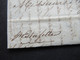 Frankreich 1829 Transitbrief Aus England London Roter L1 Angl. Est. Handschriftlich Per Estafette / Eilbrief Nach Cognac - Entry Postmarks