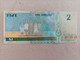 Billete De Las Islas Fiji De 2 Dolares, UNC - Figi