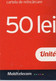 Recharge GSM - Moldavie - Moldtelecom - 50 Lei Rouge, 1/2 Format, Côté Droit - Moldavie