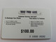 St MAARTEN  Prepaid  $100,- CELLULAIRONE CARIBBEAN   SEASONS GREETINGS        Fine Used Card  **10124** - Antille (Olandesi)