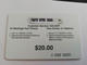 St MAARTEN  Prepaid  $20,- PARADISE WIRELESS  SEASTAR ON BEACH        Fine Used Card  **10128** - Antillas (Nerlandesas)