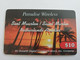 St MAARTEN  Prepaid  $10,- PARADISE WIRELESS PALM TREES SUNSET       Fine Used Card  **10130** - Antillen (Niederländische)