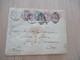 Great Britain Belle Lettre London Pour La Commanderie En Cachet  Eure 1885 Avec 4 TP Anciens - Covers & Documents