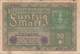 GERMANIA - 1919 BANCONOTE TEDESCA  - REPUBBLICA DI WEIMAR BANCONOTE - 50 FUNFZIG MARK - 50 Mark