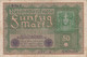 GERMANIA - 1919 BANCONOTE TEDESCA  - REPUBBLICA DI WEIMAR BANCONOTE - 50 FUNFZIG MARK - 50 Mark