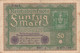 GERMANIA - 1919 BANCONOTE TEDESCA  - REPUBBLICA DI WEIMAR BANCONOTE - 50 FUNFZIG MARK - 50 Mark