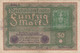 GERMANIA - 1919 BANCONOTE TEDESCA  - REPUBBLICA DI WEIMAR BANCONOTE - 50 FUNFZIG MARK - 50 Mark