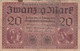 GERMANIA - 1918  BANCONOTE TEDESCA - 20 MARK - 20 Mark