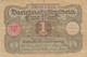 GERMANIA - 1920  BANCONOTE TEDESCA - 1 MARK - 1 Mark