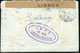 1943 ENVELOPE WITH LETTER CENSURA CENSURADO STAMP TIMBRÉ FUNCHAL MADEIRA PORTUGAL - Funchal