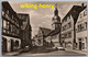 Ettlingen - S/w Kirchenplatz Mit Rathaus Und Rathausturm 1   Mit 2 VW Käfer & Haus Mit Nähmaschinen Produktion Oder Gesc - Ettlingen