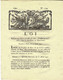 REVOLUTION  1792  LOI REMPLACEMENT COOPTATION DANS LES DIRECTOIRES DE DEPARTEMENT SUITE A MORT - Décrets & Lois