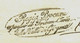 1844  LETTRE OFFICIELLE  ENTETE PROCURA DEL TRIBUNAL VALLE DI GIRGENTIL SICILE  CACHET  « GIRGENTI » AGRIMENTE SICILE - 1. ...-1850 Prephilately