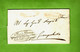 1844  LETTRE OFFICIELLE  ENTETE PROCURA DEL TRIBUNAL VALLE DI GIRGENTIL SICILE  CACHET  « GIRGENTI » AGRIMENTE SICILE - 1. ...-1850 Prephilately