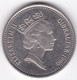 Gibraltar 10 Pence 1990, Elizabeth II, En Cupronickel , KM# 23.1 - Gibraltar