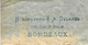 NAVIGATION COMMERCE COLONIAL GUERRE Prusse  1870  BORDEAUX   Port Louis Ile Maurice MAURITIUS  Via Suez Messageries - Historische Dokumente