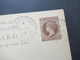 GB Kolonie St. Vincent 1894 Weltpostverein Ganzsache Stempel Kingston Nach Ulm Germany Mit Ank. Stempel Ulm Bahnhof - St.Vincent (...-1979)