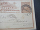 1900 Republica Oriental Del Uruguay Weltpostverein Union Postal Universelle Ganzsache Nach Rosario Oriental - Uruguay