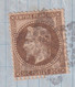 EMPIRE LAURE 30c FOND LIGNE ! - 1871 - LETTRE De PARIS "ETOILE USEE !" => NEUMÜNSTER (SUISSE) - 1863-1870 Napoléon III Lauré