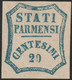 Governo Provvisorio. 20 C. Sass 15 Nuovo SG (+) F.AD CV 550 - Parma