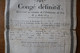 Royaume De France Congé Définitif  1815 - Historical Documents