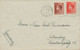 GB 1937 Edward VIII 1d & 1 ½d Mixed Postage Tied By Machine Postmark „KILBUPN / N.W.6“ (KILBURN, LONDON - POSTMARK-ERROR - Storia Postale