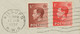 GB 1937 Edward VIII 1d & 1 ½d Mixed Postage Tied By Machine Postmark „KILBUPN / N.W.6“ (KILBURN, LONDON - POSTMARK-ERROR - Cartas & Documentos