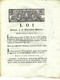 1791  LOI  DECORATION MILITAIRE   AUX DEFENSEURS DE LA PATRIE OU COMMENT RENFORCER L’ ESPRIT PATRIOTIQUE  B.E. V.TEXTE - Decrees & Laws