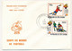 CÔTE D'IVOIRE - 4 Env FDC - 5 Val Coupe Du Monde De Football 1982 Espagne + BF Id. 19 Sept 1981 - Abidjan - Ivory Coast (1960-...)