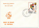 CÔTE D'IVOIRE - 4 Env FDC - 5 Val Coupe Du Monde De Football 1982 Espagne + BF Id. 19 Sept 1981 - Abidjan - Côte D'Ivoire (1960-...)