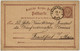 ALLEMAGNE / DEUTSCHLAND - 1874 Einkreisstempel "FRANKFURT A. O." Auf 1/2 Gr. GS Postkarte / Frankfurt A.d. Oder - Briefe U. Dokumente