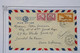 AW8 INDOCHINE   BELLE  LETTRE 1942  SAIGON     A NANTES   FRANCE  +PAIRE DE TP  +AFFRANCHIS.INTERESSANT. - Luchtpost