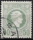 GREECE 1886-1888 Small Hermes Head Belgian Print 50 L Olive Grey Perforation 13½ Superb Vl. 83 B / H 68 E - Gebraucht