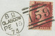 GB „159 / GLASGOW“ Scottish Duplex (4 Bars With Same Length, Time Code „8 Ω “, Datepart 19mm) On Superb Cover With QV 1d - Storia Postale