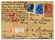 RC 23268 HONGRIE 1943 ENTIER RECOMMANDÉ + CENSURE ALLEMANDE POUR LA FRANCE - Postmark Collection