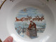 Old Porcelain Plate, Santa Claus Christmas Frohliche Weihnachten Diameter 24 Cm - Sonstige & Ohne Zuordnung