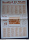 Belgie 6 Kalenders Van Het Weekblad DE POLDER 1961 1962 1963 1964 1965 1968 30,5 X 42 Cm Dubbel Gevouwen Goede Staat - Grand Format : 1961-70