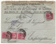 WW1 1915 BRAZIL Sao Paulo Suisse Swiss Switzerland Ouvert Autorité Militaire Ministère Guerre Controle Postal Pontarlier - Guerre De 1914-18