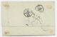 PORTUGAL 25 REIS LETTRE COVER LISBOA 1857 TO FRANCE TAXE 15 MANUSCRITE - Storia Postale