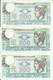 Z37 -TRIS DI 500LIRE FIRME DIFFERENTI - 500 Lire