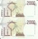 Z41- COPIA 2000 LIRE NUMERI CONSECUTIVI - 2000 Liras