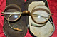 Paire Ancienne  De Lunettes Monture Or Ou Dorée - Arte Popolare