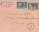ALGERIE - 1939 - ENVELOPPE RECOMMANDEE De AÏN-TEMOUCHENT ! => TLEMCEN - Cartas & Documentos