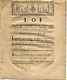 REVOLUTION  1791 LOI FINANCES PUBLIQUES  NOUVELLE ORGANISTATION  TRESOR PUBLIC   8 PAGES B.E. VOIR SCANS - Décrets & Lois