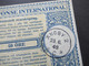 IAS Coupon Reponse International / Internationaler Antwortschein Schweden / Suede / Sverige Stempel Ängby 23.6.1948 - Briefe U. Dokumente