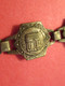 Bracelet Métallique Argentée Ancien De 20 Cm/ Monuments De Paris / Art Déco/ Filigrane Déposé/Vers 1920    BIJ123 - Collares/Cadenas