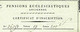 1811 CLERGE SUITES De  La REVOLUTION  PENSIONS ECCLESIASTIQUES  RARE CERTIFICAT INSCRIPTION& PAIEMENT B.E. V HISTORIQUE - Documents Historiques