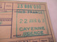 Delcampe - Aviation Commerciale/ AIR-FRANCE/Billet D'Avion/Spécial Militaire/CAYENNE-FORT De FRANCE / Renaudin/1963           BIAV3 - Boarding Passes